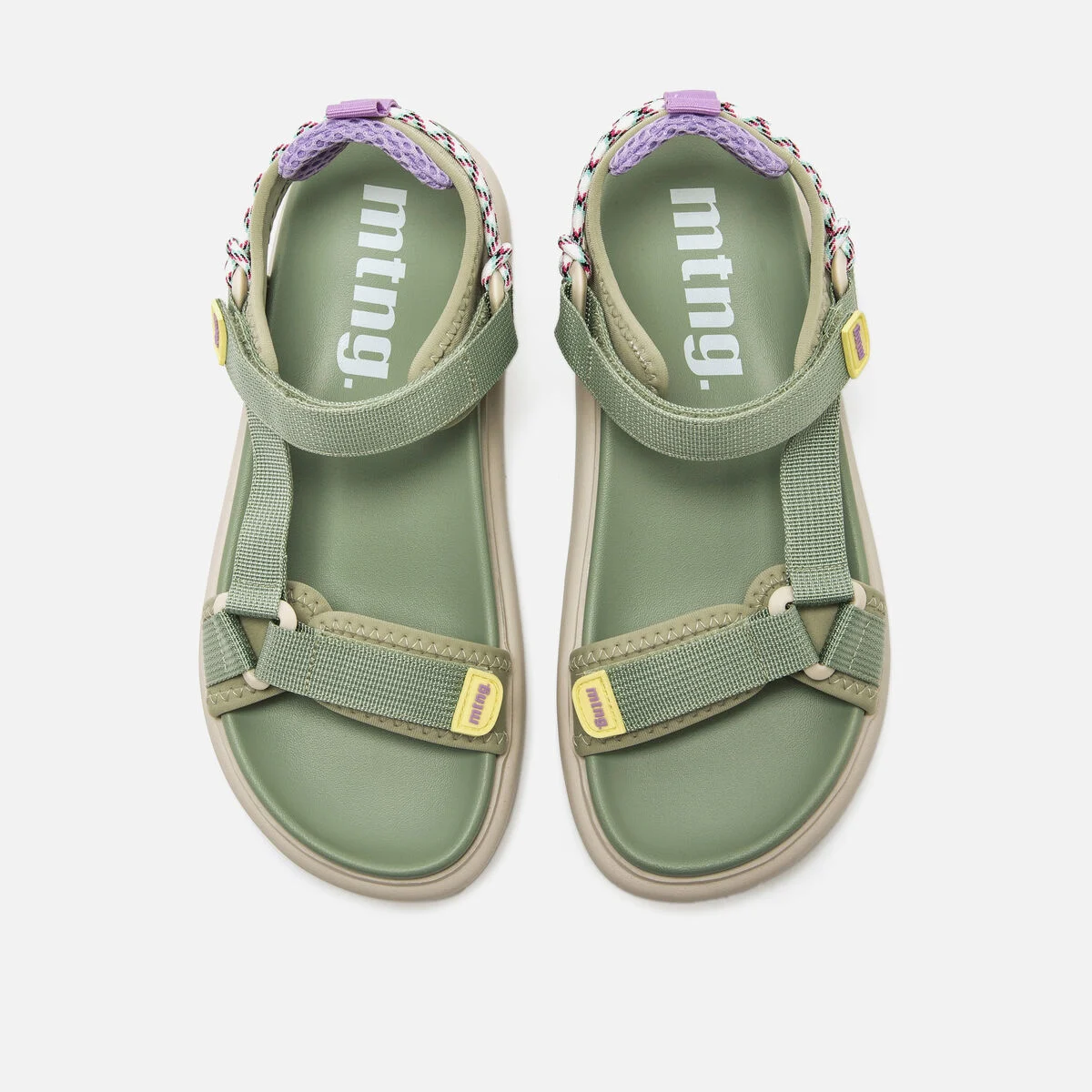 Sandalias planas-Mujer-SUNNY-verde-62751-C60070-MTNG-02