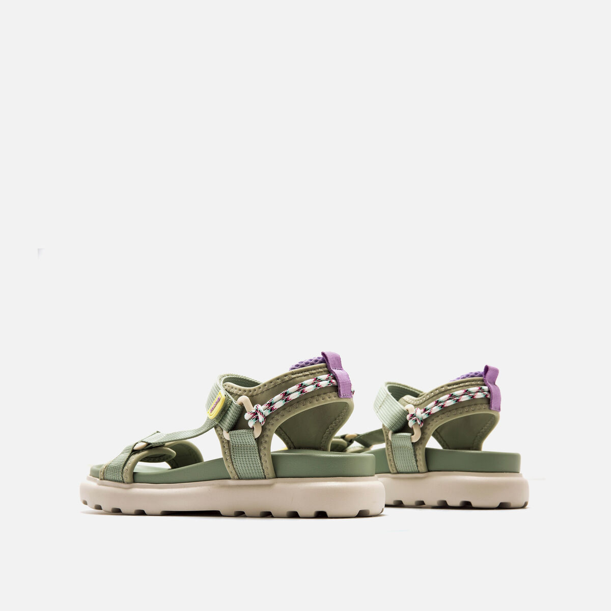 Sandalias planas-Mujer-SUNNY-verde-62751-C60070-MTNG-03