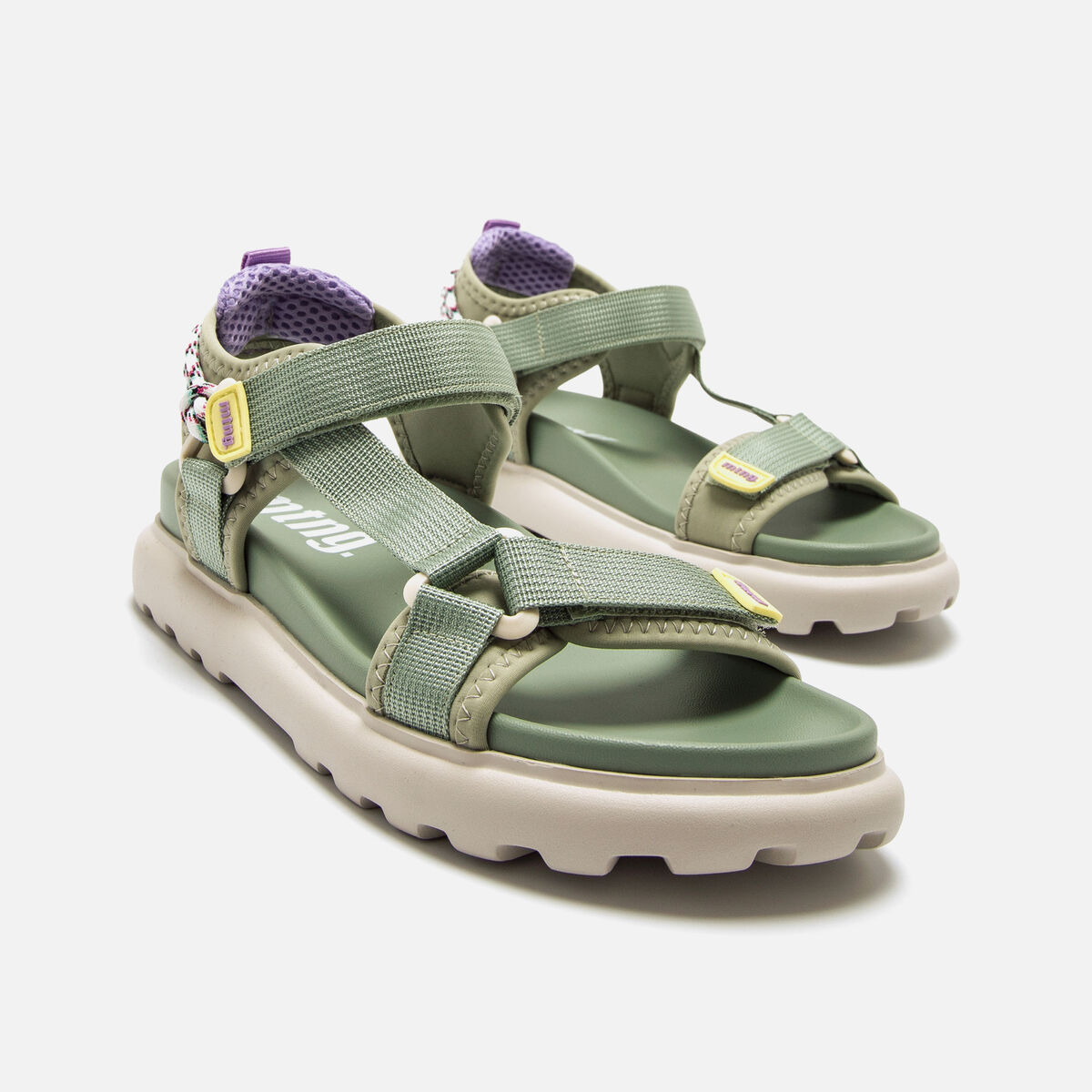 Sandalias planas-Mujer-SUNNY-verde-62751-C60070-MTNG-04 (1)